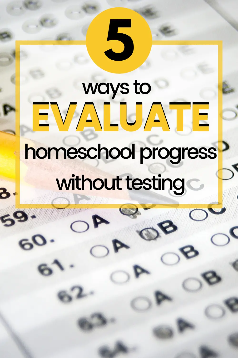 Discover how to evaluate progress in your homeschool without relying solely on end-of-unit and standardized tests. Let's get creative!