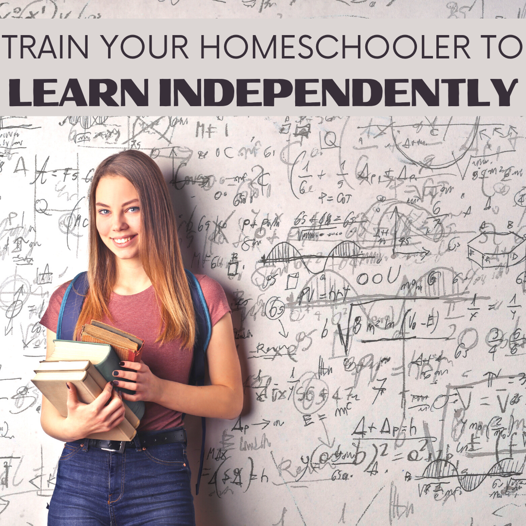 Help foster independence in your homeschool! Here are three easy steps you can implement to train your homeschoolers to learn independently. 