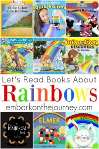 Young readers will delight in these picture books about rainbows. They are all perfect for your spring and summer book baskets.