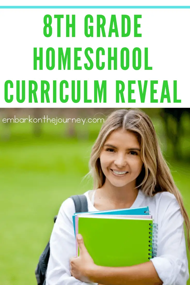 We're gearing up for another homeschool year! Here's what we've chosen for our 8th grade homeschool curriculum.