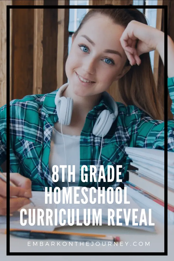 We're gearing up for another homeschool year! Here's what we've chosen for our 8th grade homeschool curriculum.