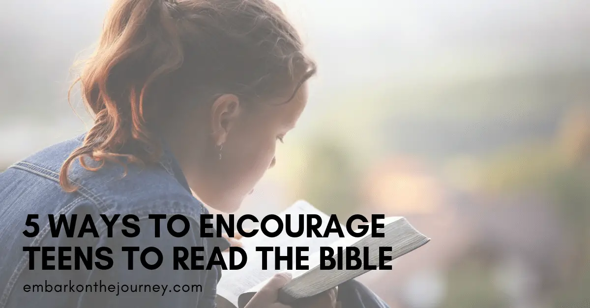 Do you want to switch from momma-led Bible reading to self-directed Bible study? Here are 5 ways to encourage teen girls to read the Bible.