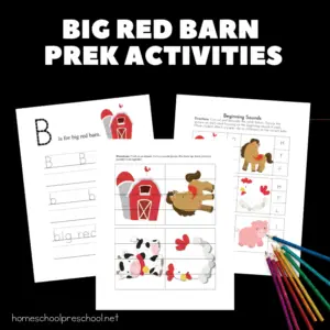 Preschoolers and kindergarteners will love these Big Red Barn book activities. Discover printables and hands-on fun!