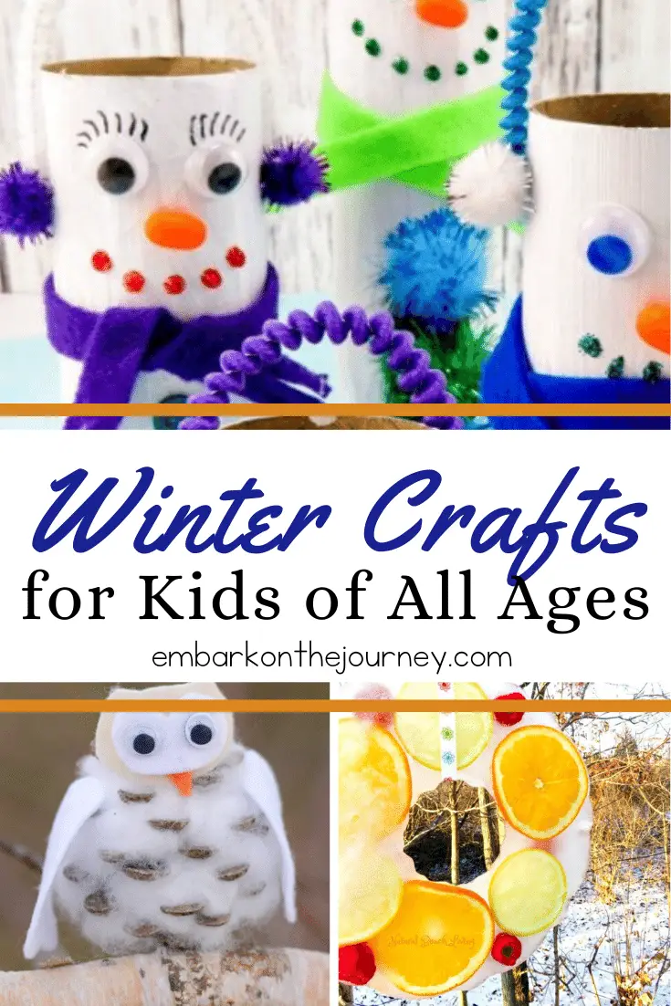 This collection of winter crafts for kids will keep your crew busy during the long, cold winter months! There's something on this list of kids of all ages.