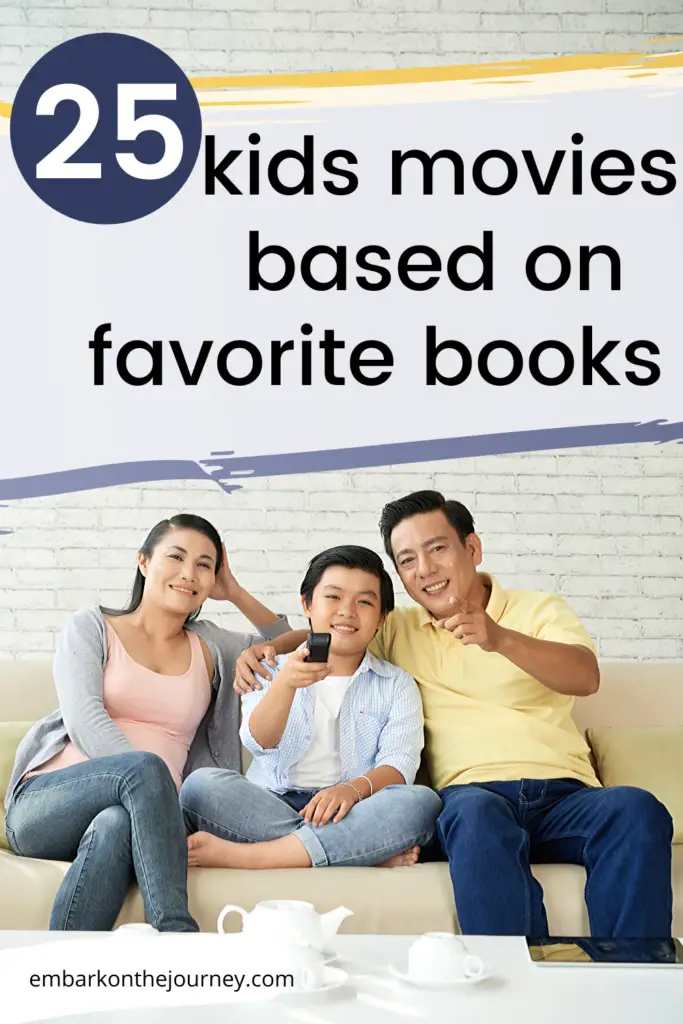 This is an amazing list of the best kids movies based on books that kids in grades K-5 will enjoy! There's also a free printable list for you to download.