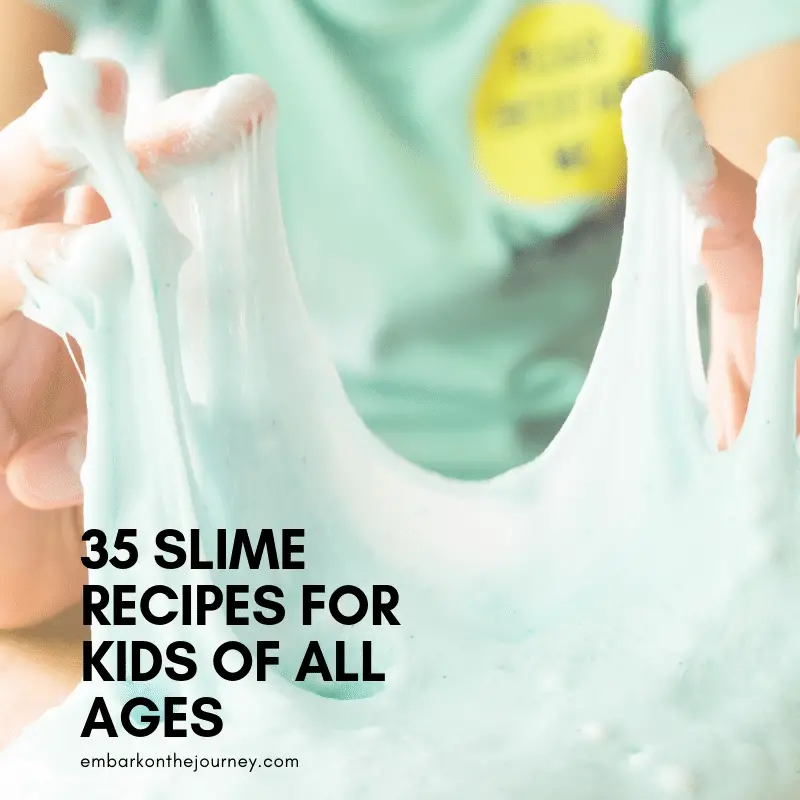 If your kids are as obsessed with slime as mine is, you have to check out this amazing collection of over 35 easy slime recipes for kids!