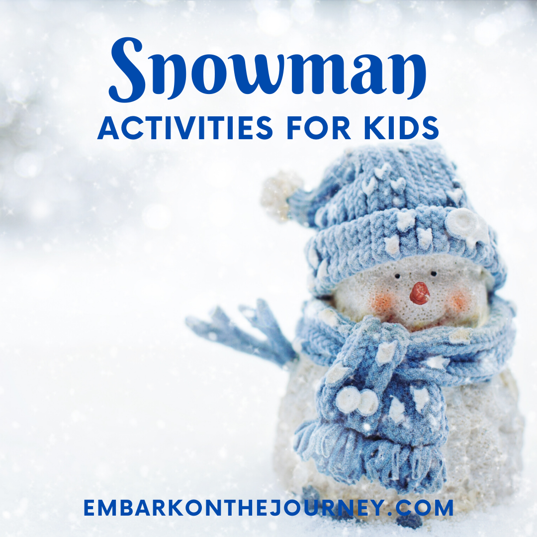 Snowman Activity Tray Activity for Kids - Happy Hooligans