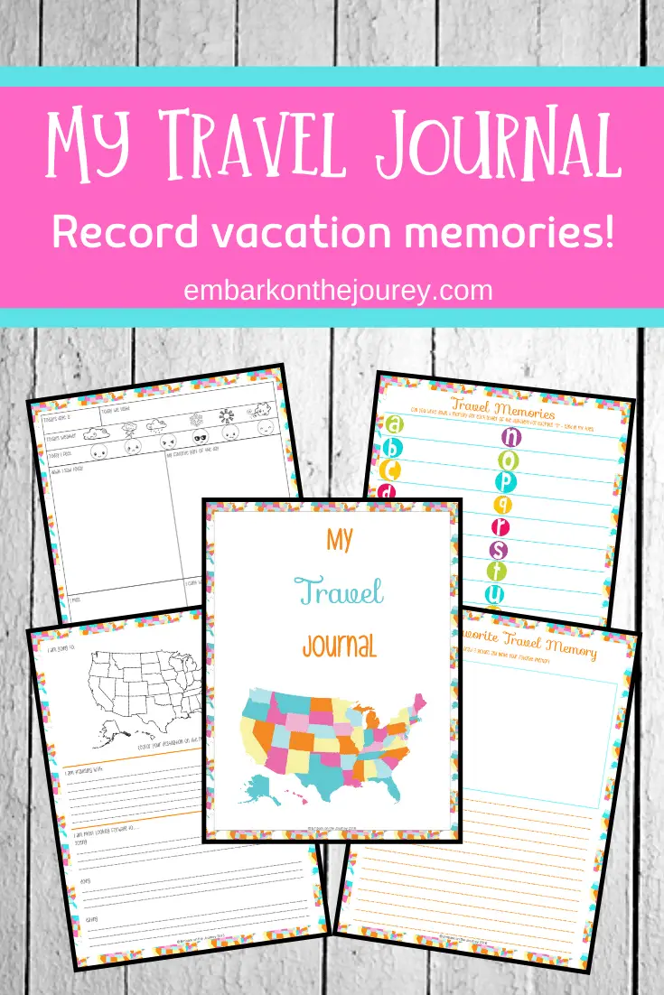 Kids will love recording their thoughts and memories in this fun kids travel journal! It'll make a great keepsake for years to come.