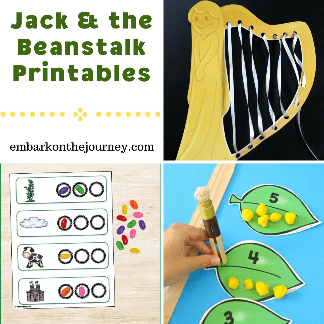 Bring the story to life with these Jack and the Beanstalk printables! They're perfect for adding to your spring or fairy tale themes.