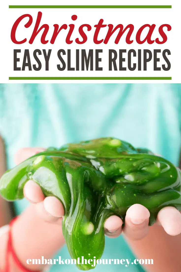 Don't let the kids get bored during Christmas break! Make one or more of these easy slime recipes for Christmas, and keep kids entertained for hours.