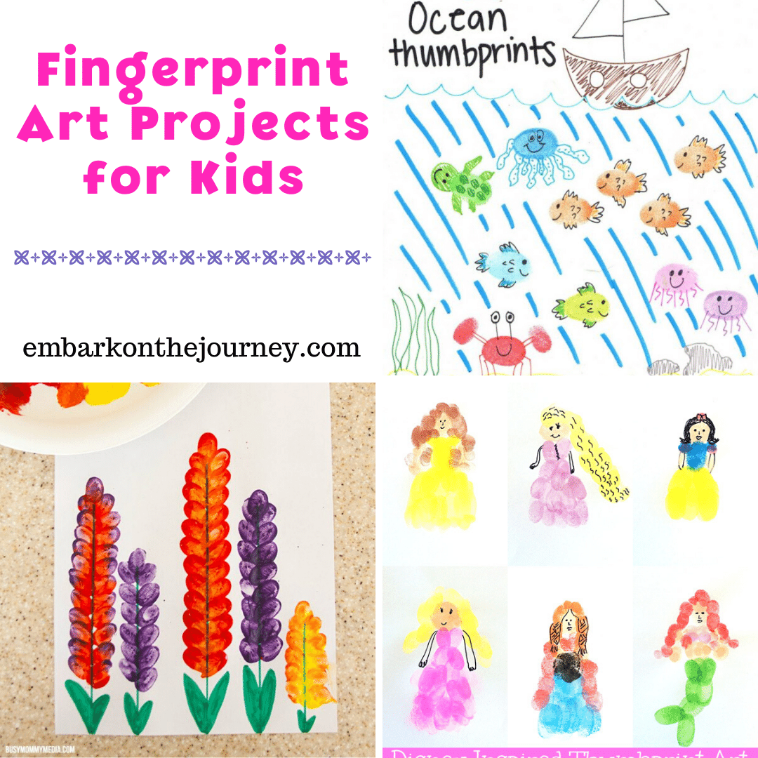 Fingerprint Art Glass Magnets Craft (VIDEO) - Rhythms of Play