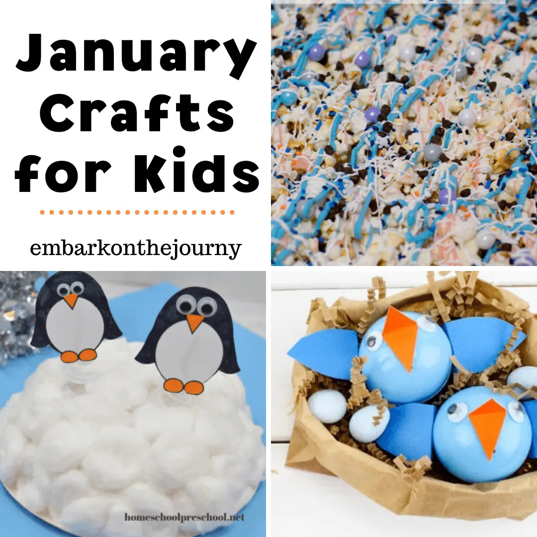 You don't want to miss this collection of January crafts for kids! They coincide with many popular January holidays, and they're so much fun!