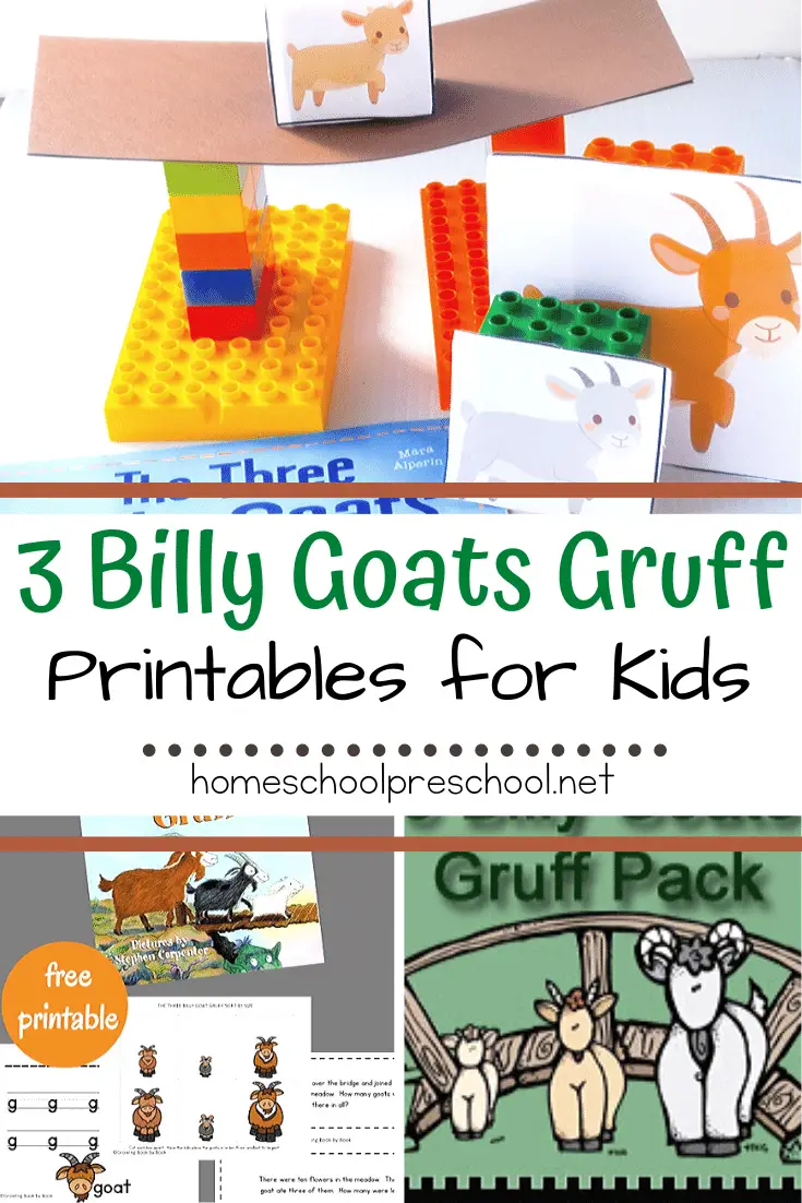 These free Three Billy Goats Gruff printables will help your and your students dive deep into this popular fairy tale for kids.