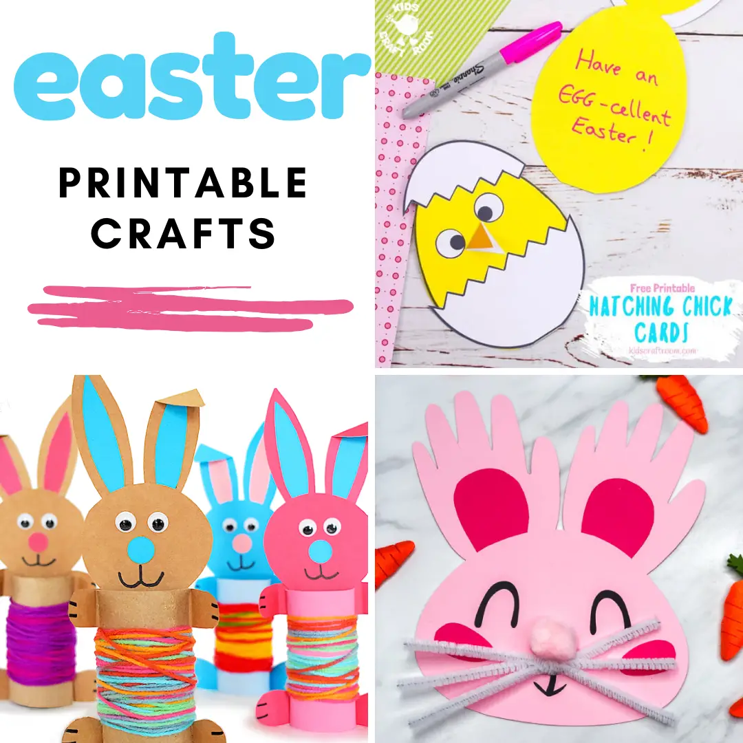 Discover a variety of Easter printable crafts for kids both young and old. Find both easy cut and paste crafts and more detailed, creative ones. 