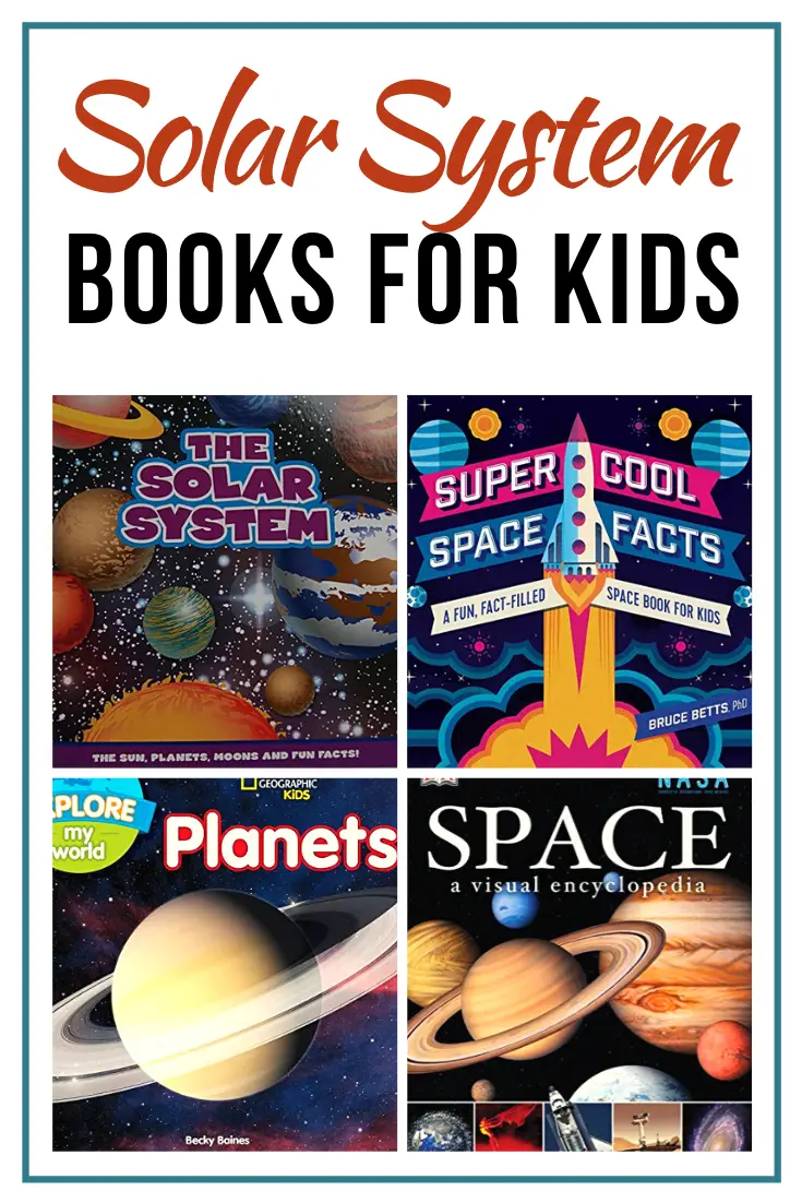 Your budding astronauts will love this collection of solar system books for kids! They'll love learning about the planets, stars, sun, and moon.
