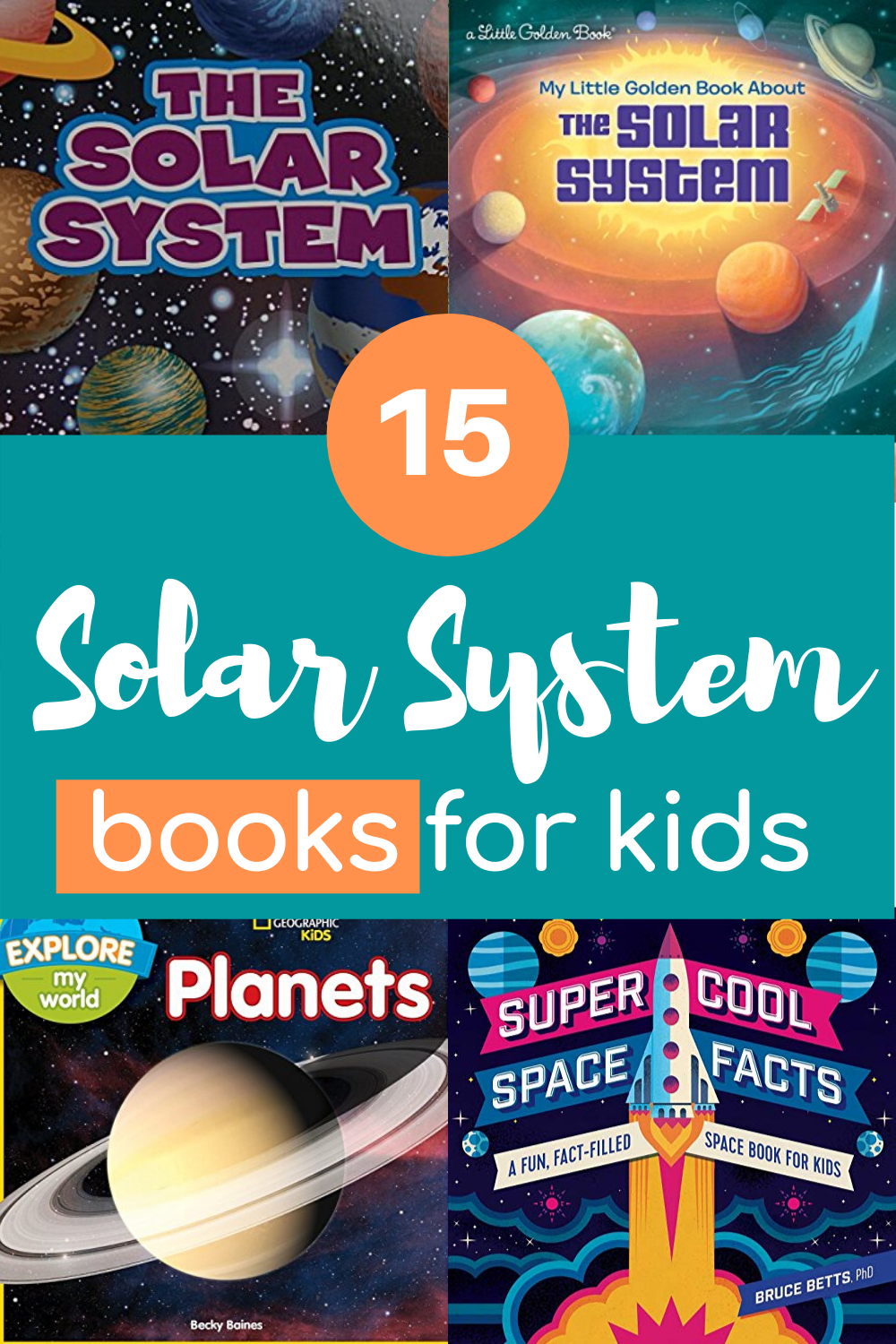 Your budding astronauts will love this collection of solar system books for kids! They'll love learning about the planets, stars, sun, and moon.