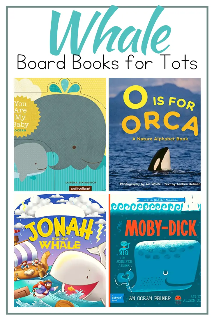 Introduce your littlest ones to the ocean with this fun collection of whale books for toddlers! Bright images and chunky pages make them perfect for ages 1-3!