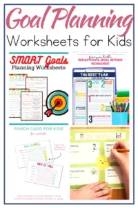 Teach kids to set and reach their goals with this collection of goal setting worksheets for kids. There's something for everyone on this list!