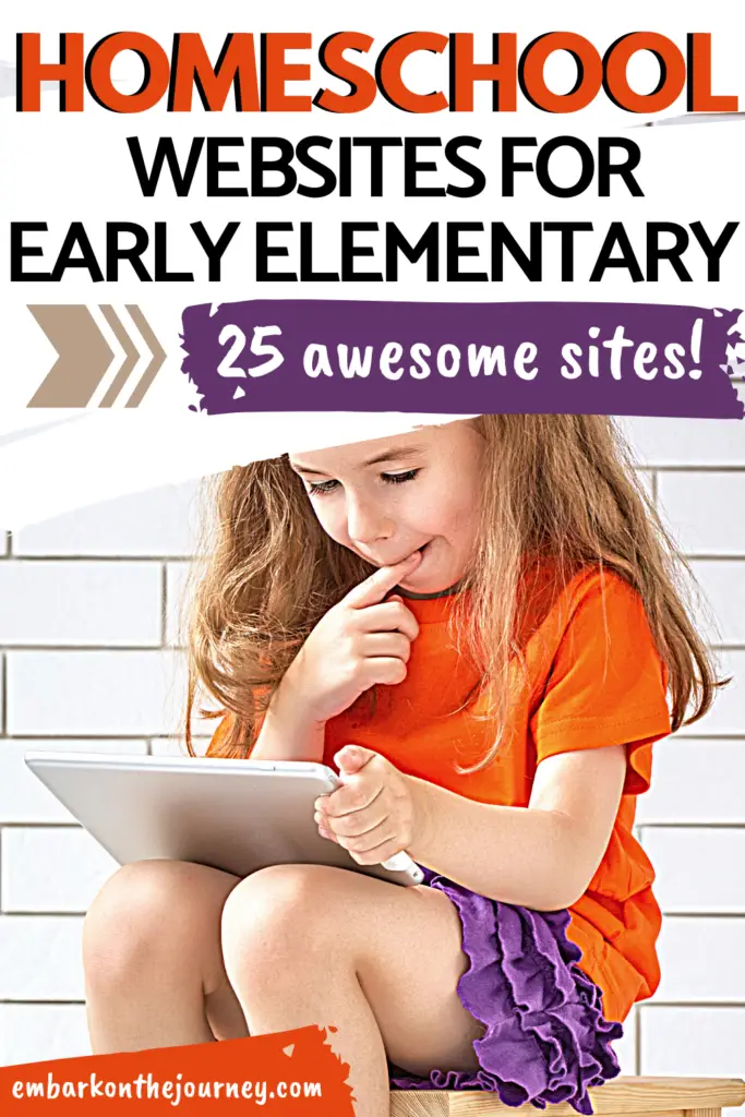 If you are homeschooling kids in grades 1-3, you do not want to miss this amazing list of early elementary homeschool sites! Full of printables, book lists, and hands-on activities!