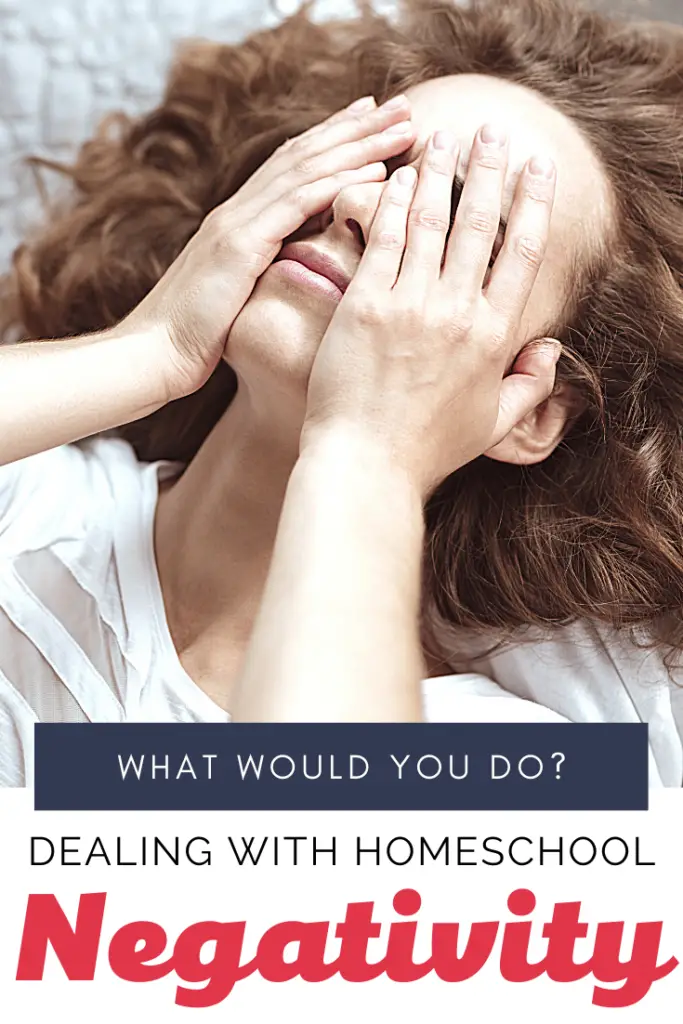 You've made the decision to homeschool. Now you're facing negative feedback about it. How do you handle negativity about homeschooling? Here's what I do... 