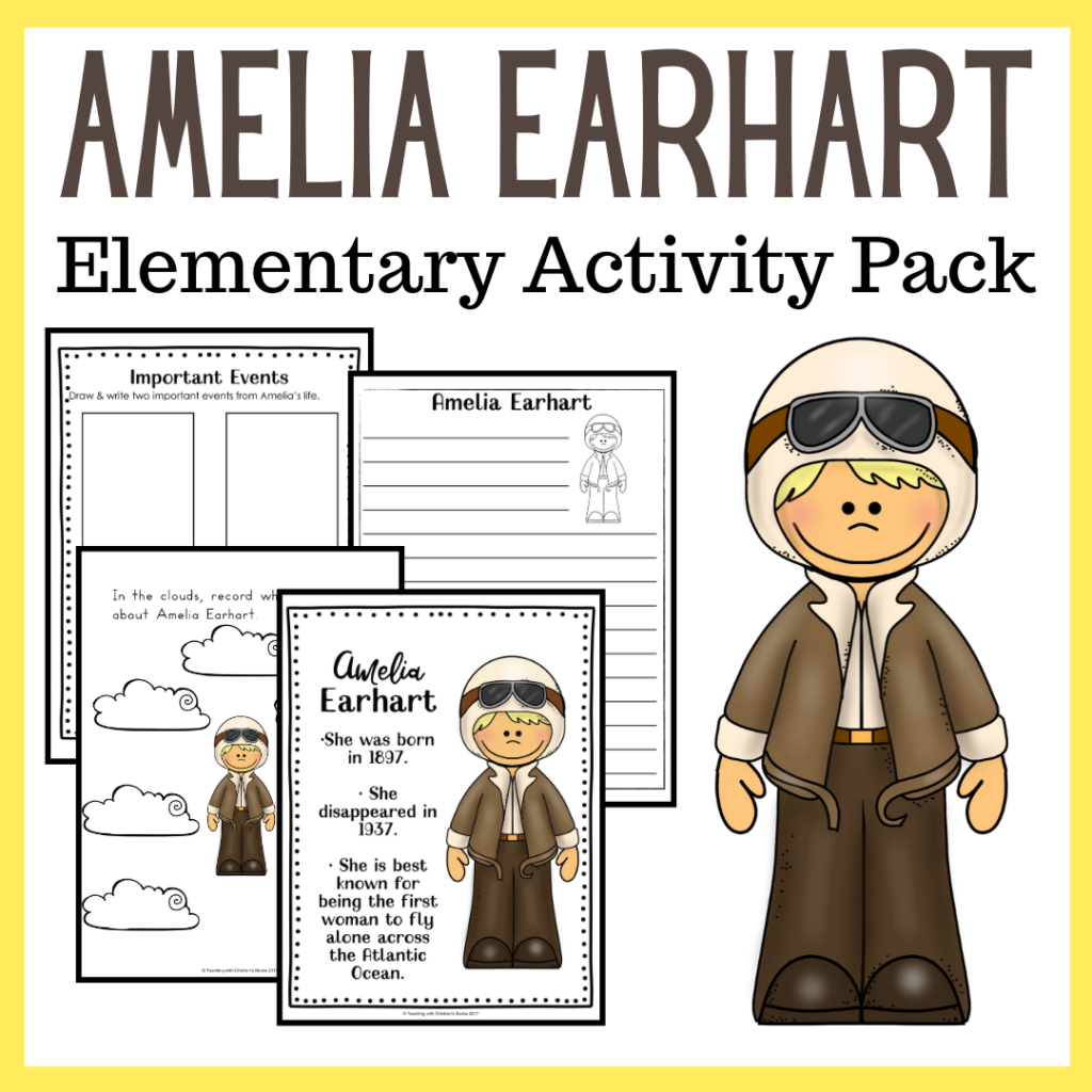 coloring pages of amelia earhart