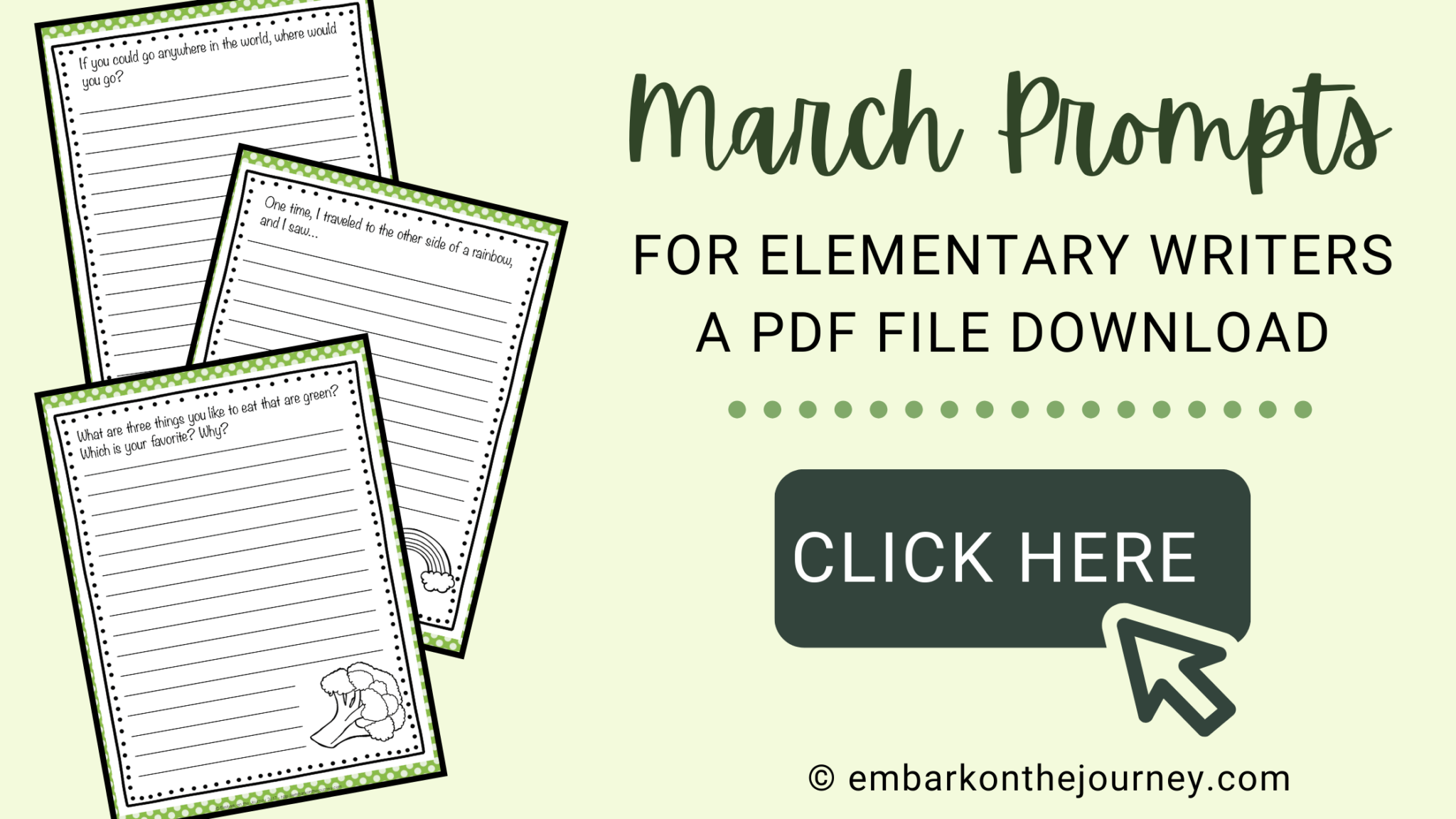 March Writing Prompts