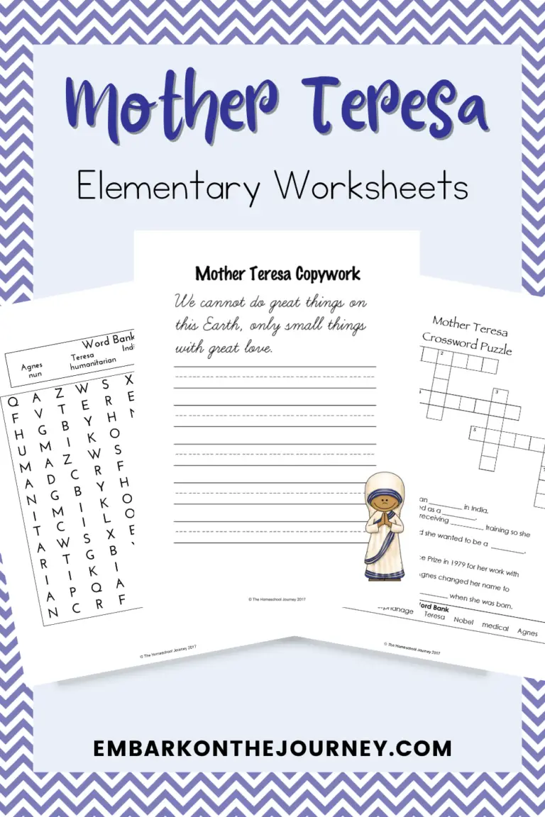 Mother Teresa Worksheets