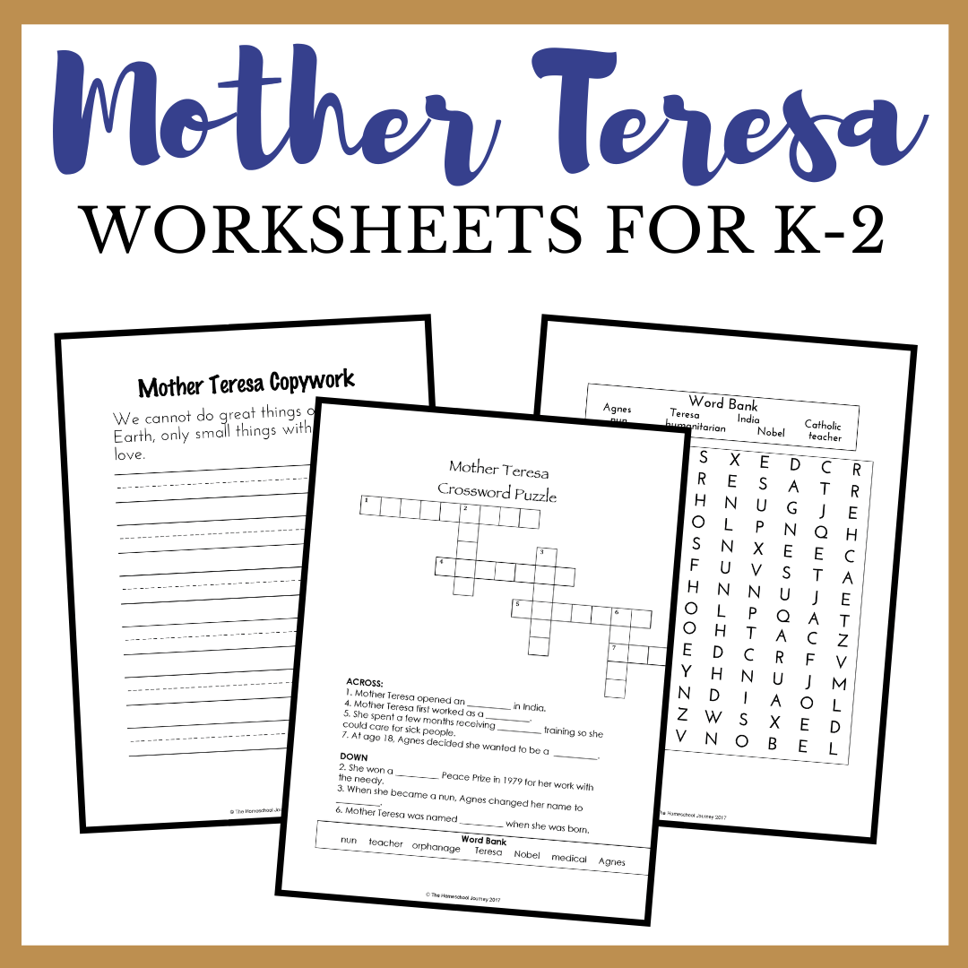 Mother Teresa Worksheets