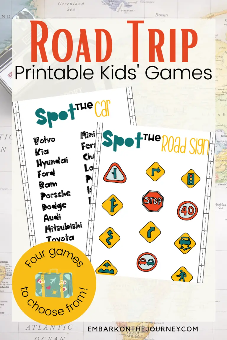 Road Trip Printables for Kids