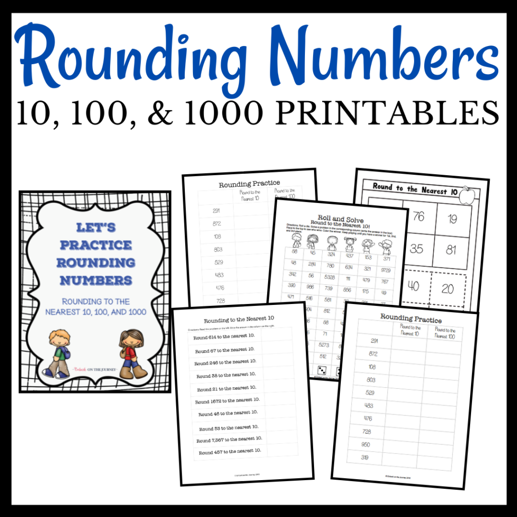 Rounding Worksheets: 2, 3, and 4 Digit Numbers